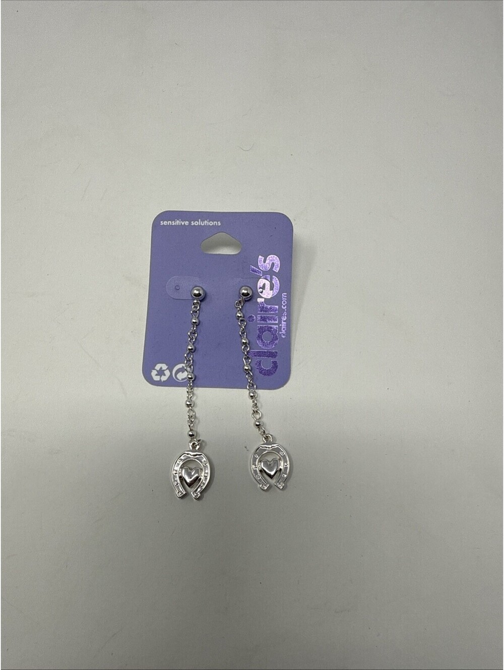 Claire’s Sensitive Solutions Heart And Horse Shoe Earring